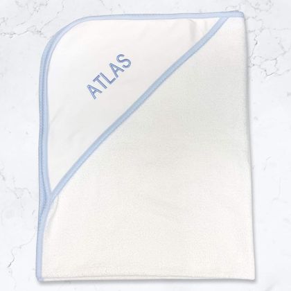 Personalized Hooded Baby Bath Wrap