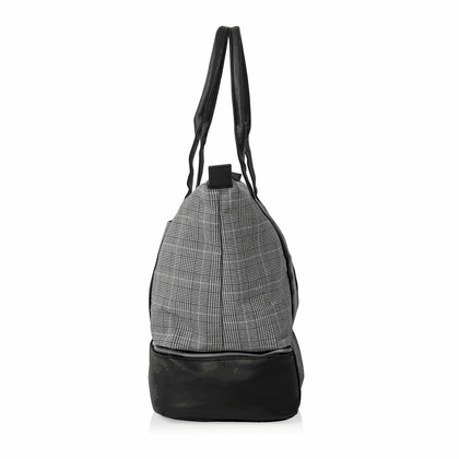 Personalized Initial Glen Plaid Luggage Tote
