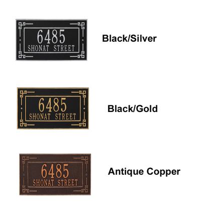 Personalized Key Corner Standard 2 Line Wall Plaque