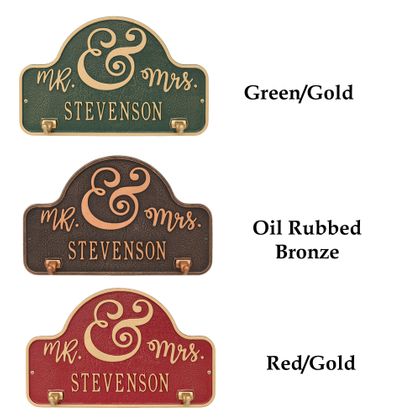 Personalized Keys to My Heart Hook Plaque