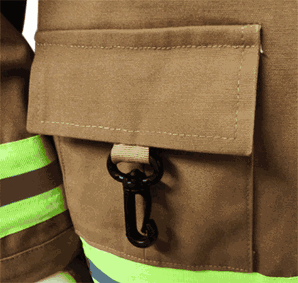 Personalized Kids Jr Firefighter Costume - Tan