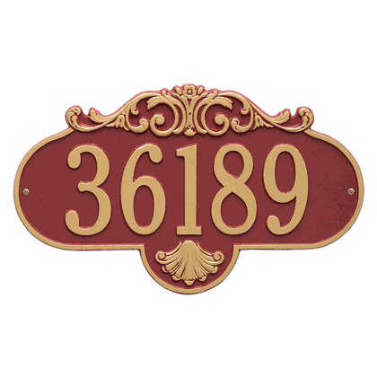 Personalized Large Rochelle Address Plaque - 1 Line