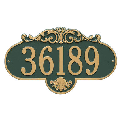 Personalized Large Rochelle Address Plaque - 1 Line