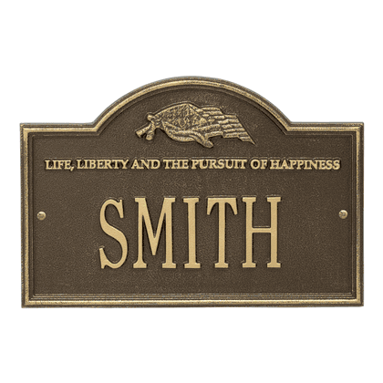 Personalized Life and Liberty Plaque