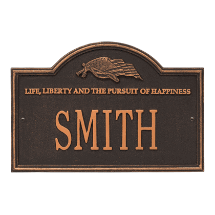 Personalized Life and Liberty Plaque