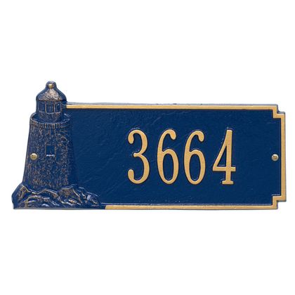 Personalized Lighthouse Rectangle Address Plaque