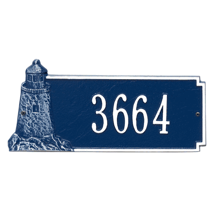 Personalized Lighthouse Rectangle Address Plaque