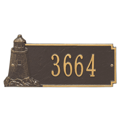 Personalized Lighthouse Rectangle Address Plaque