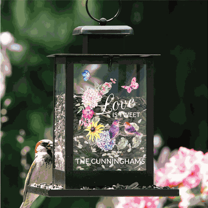 Personalized Love is Tweet Bird Feeder