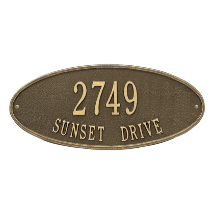 Personalized Madison Address Plaque - 2 Line