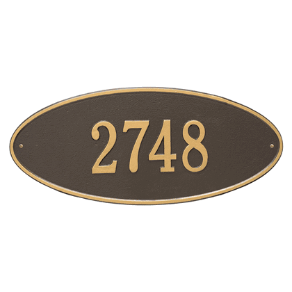 Personalized Madison Large Address Plaque - 1 Line