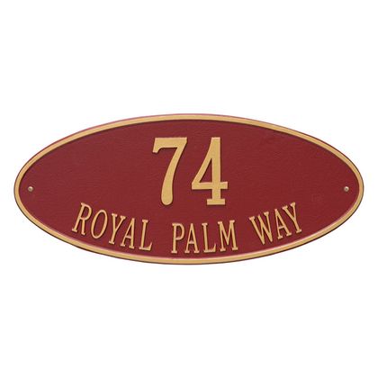 Personalized Madison Large Address Plaque - 2 Line