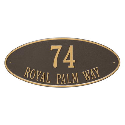 Personalized Madison Large Address Plaque - 2 Line