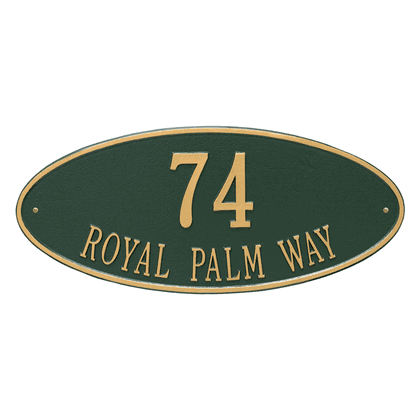 Personalized Madison Large Address Plaque - 2 Line