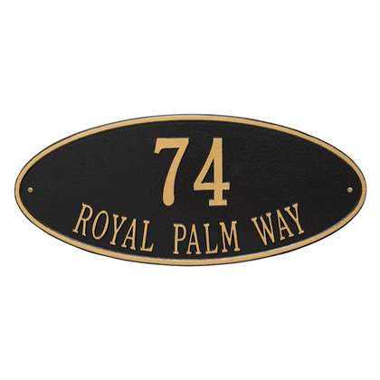 Personalized Madison Large Address Plaque - 2 Line