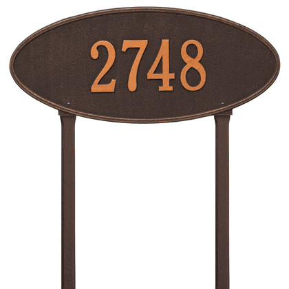 Personalized Madison Large Lawn Address Plaque - 1 Line