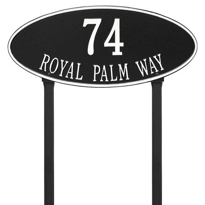Personalized Madison Large Lawn Address Plaque - 2 Line
