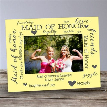 Personalized Maid of Honor Picture Frame