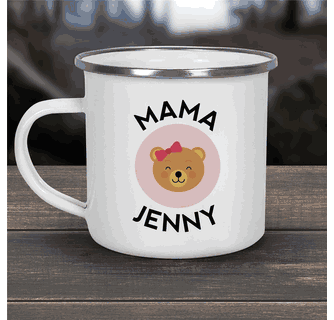 Personalized Mama Bear Camper Mug