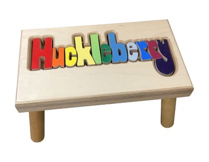 Personalized Maple Long Name Stool