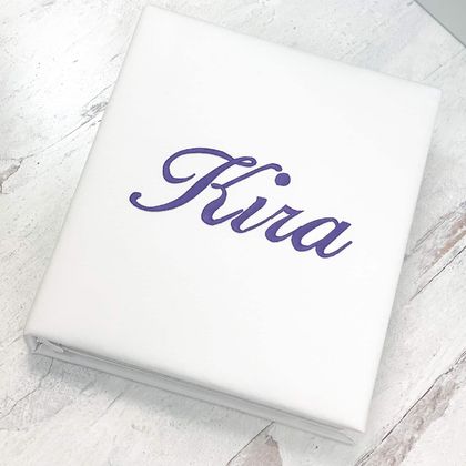 Personalized Matte Satin Baby Memory Book