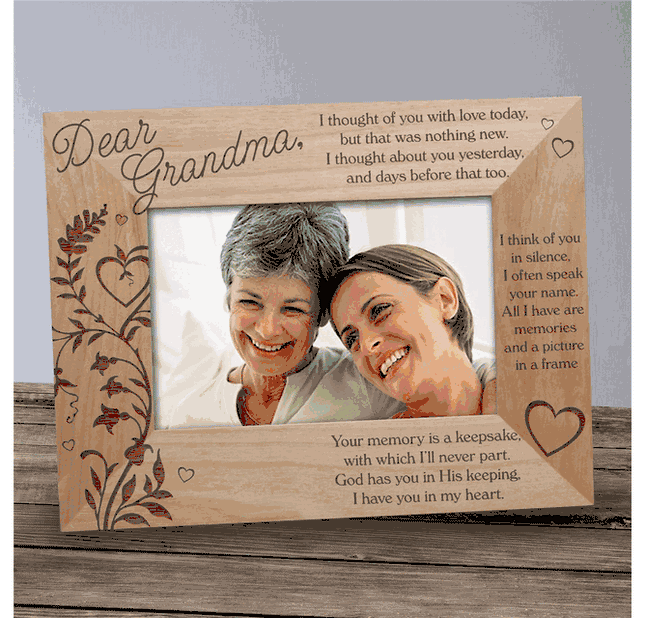 Personalized Memory Is A Keepsake Memorial Wood Picture Frame