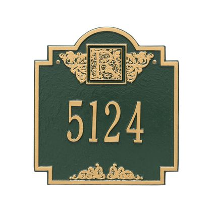 Personalized Monogram Address Plaque