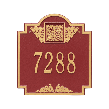 Personalized Monogram Address Plaque