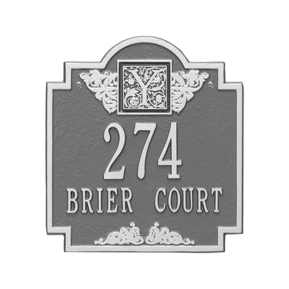 Personalized Monogram Address Plaque - Two Lines