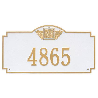 Personalized Monogram Large Address Plaque - 1 Line