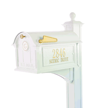 Personalized Monogram Mailbox Package - Post