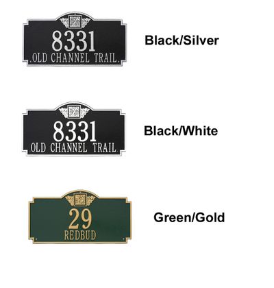 Personalized Monogram Two Line Estate Wall Plaque
