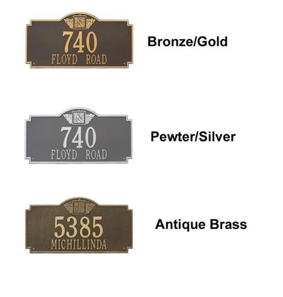 Personalized Monogram Two Line Estate Wall Plaque