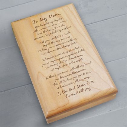 Personalized Mother's Day Keepsake Box - To My Mom