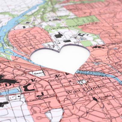Personalized Mothers Day Map Puzzle
