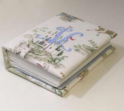 Personalized Photo Album - Nursery Rhyme  Over the Moon Toile Small Hardbound