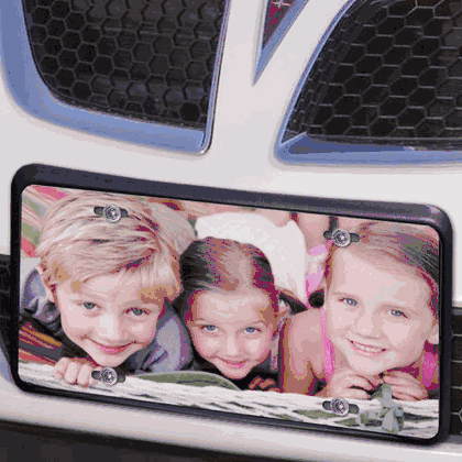 Personalized Photo License Plate