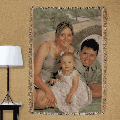 Personalized Photo Tapestry Throw
