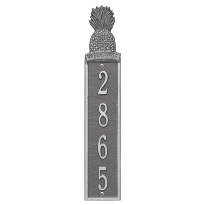 Personalized Pineapple Vertical Wall Welcome Plaque