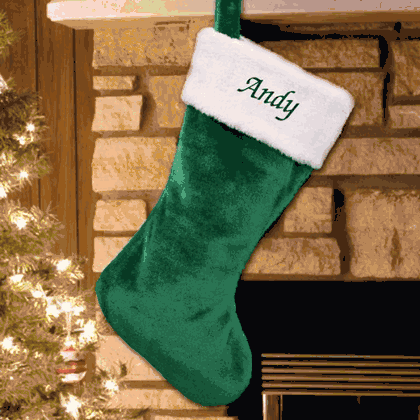 Personalized Plush Christmas Stocking