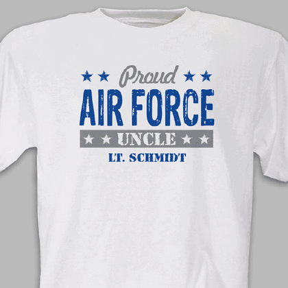 Personalized Proud Military T-shirt - Air Force