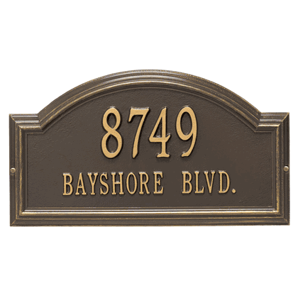 Personalized Providence Arch Address Plaque - 2 Line