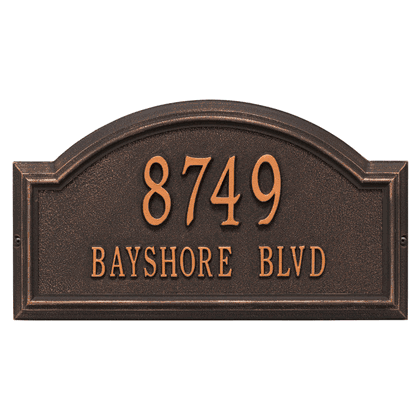 Personalized Providence Arch Address Plaque - 2 Line