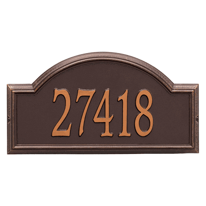 Personalized Providence Arch Large Address Plaque - 1 Line