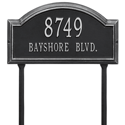 Personalized Providence Arch Lawn Address Plaque - 2 Line
