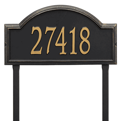 Personalized Providence Large Lawn Address Plaque - 1 Line