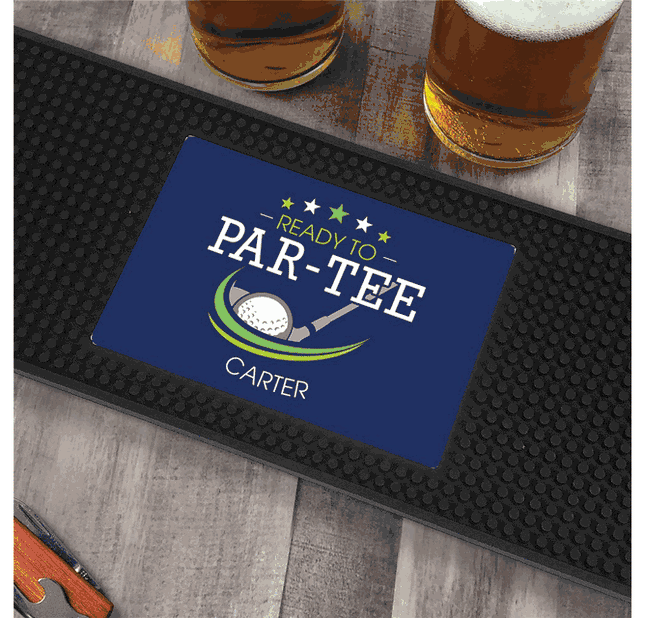 Personalized Ready to Par-Tee Bar Mat