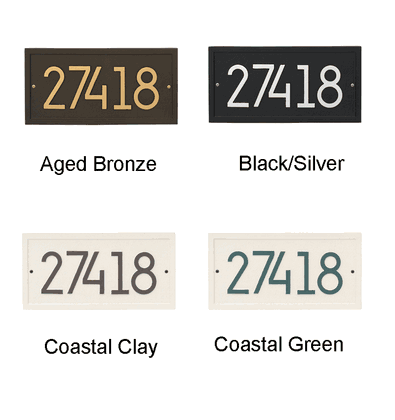 Personalized Rectangle Modern Wall Plaque