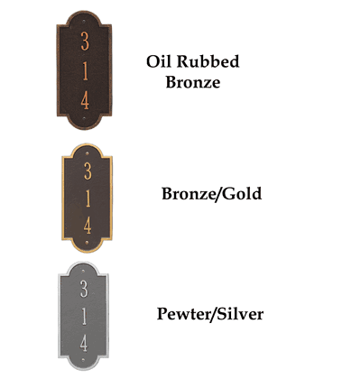 Personalized Richmond Vertical Petite Wall Plaque