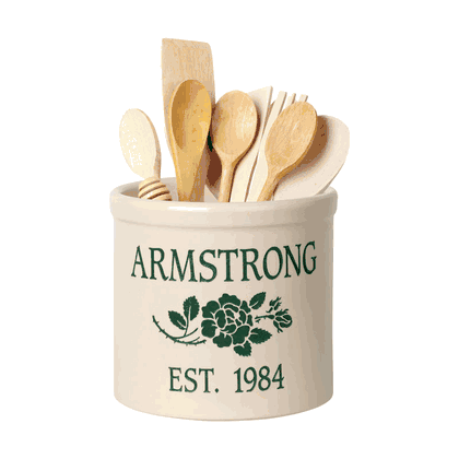 Personalized Rose Stem Crock